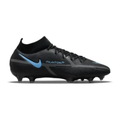 Nike Unisex Phantom GT2 Elite FG Soccer Shoe - Black/Black/Iron Grey