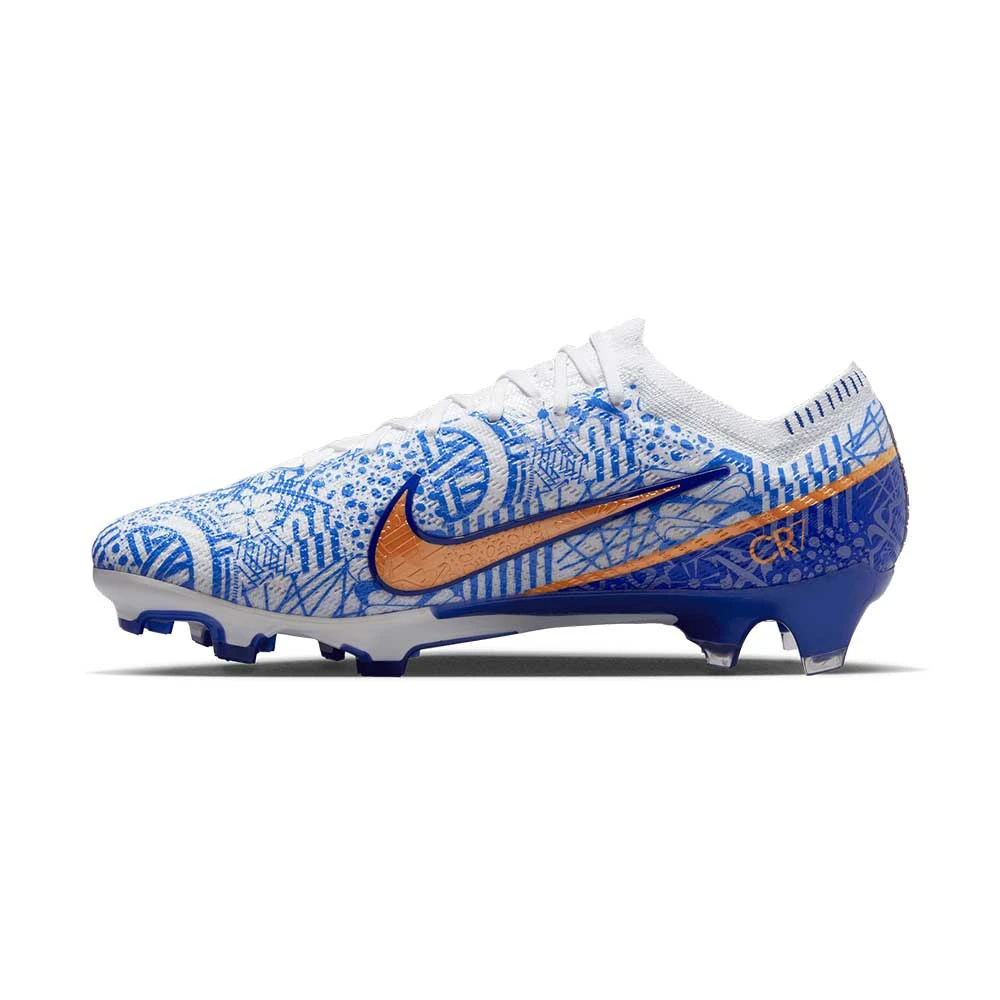 Unisex Nike Mercurial Zoom Vapor 15 Elite CR7 FG Soccer Shoe - White/Metallic Copper - Regular (D) 2 Unisex Nike Mercurial Zoom Vapor 15 Elite CR7 FG Soccer Shoe - White/Metallic Copper - Regular (D) - Image 2