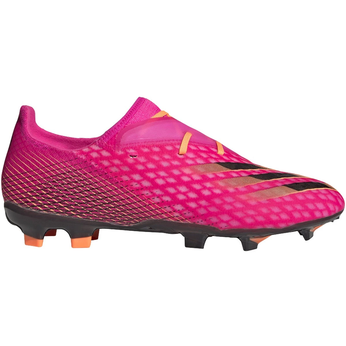 ADIDAS Unisex X Ghosted .2 FG Soccer Shoes - Shock Pink/Core Black/Screaming Orange 1 ADIDAS Unisex X Ghosted .2 FG Soccer Shoes - Shock Pink/Core Black/Screaming Orange