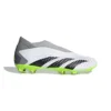 ADIDAS Unisex Predator Accuracy .3 Laceless FG - Cloud White/ Core Black / Lucid Lemon- Regular (D)