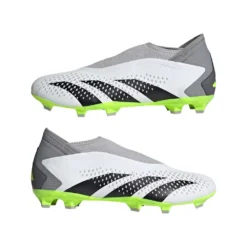 ADIDAS Unisex Predator Accuracy .3 Laceless FG - Cloud White/ Core Black / Lucid Lemon- Regular (D) -Soccer Shoes Shop GZ0021 09 standard