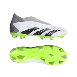 ADIDAS Unisex Predator Accuracy .3 Laceless FG - Cloud White/ Core Black / Lucid Lemon- Regular (D) -Soccer Shoes Shop GZ0021 22 model