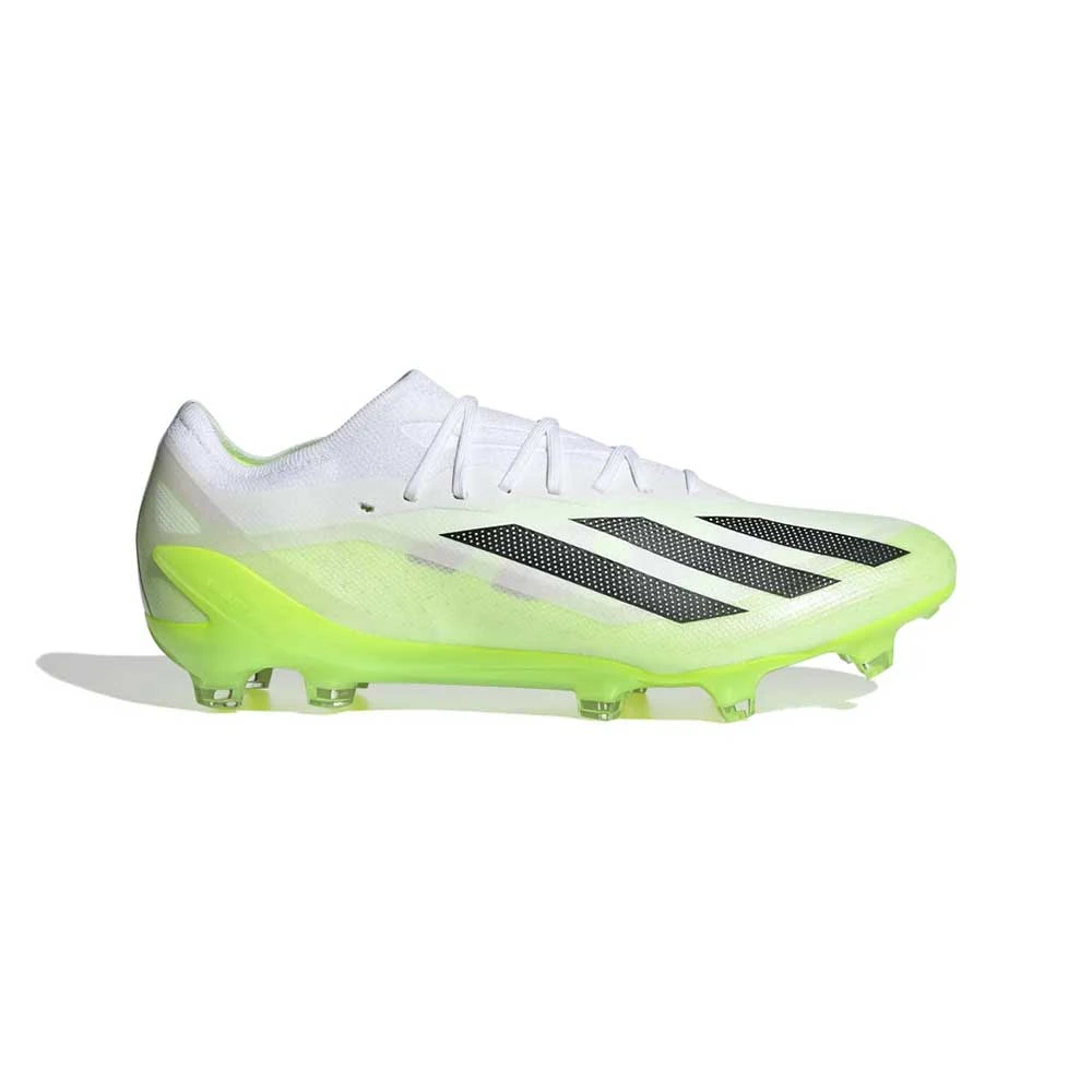 Unisex Adidas X CRAZYFAST.1 FG Soccer Shoe - Cloud White/ Core Black/ Lucid Lemon - Regular (D) 1 Unisex Adidas X CRAZYFAST.1 FG Soccer Shoe - Cloud White/ Core Black/ Lucid Lemon - Regular (D)