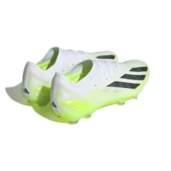Unisex Adidas X CRAZYFAST.1 FG Soccer Shoe - Cloud White/ Core Black/ Lucid Lemon - Regular (D) 9 Unisex Adidas X CRAZYFAST.1 FG Soccer Shoe - Cloud White/ Core Black/ Lucid Lemon - Regular (D) -Soccer Shoes Shop HQ4516 6 FOOTWEAR Photography BackLateralTopView white 1024x1024 d1dc7eab e531 4b4e b570 7b57adc0b099