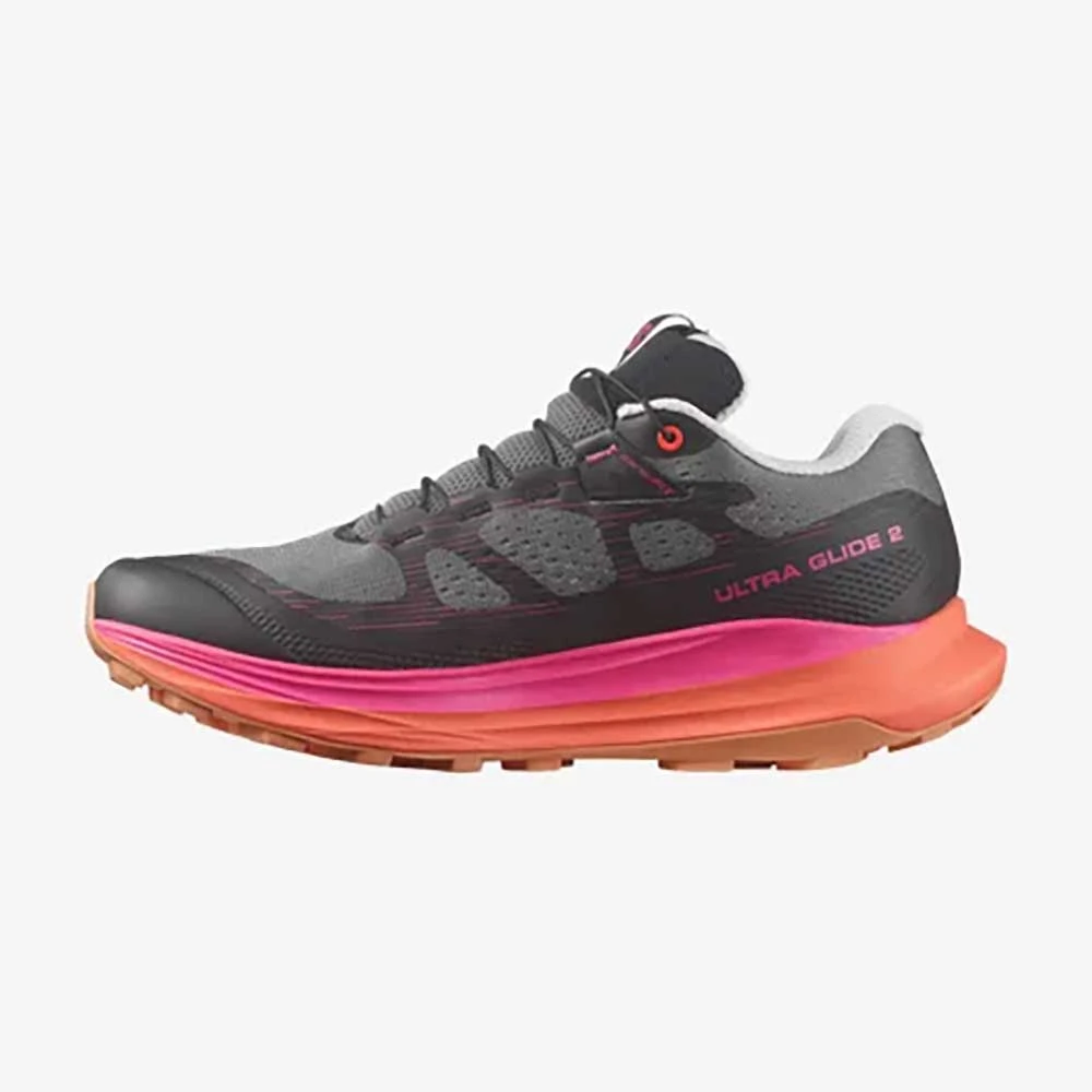 Salomon Women's Ultra Glide 2 Trail Running Shoe - Plum Kitten/Black/Pink Glo - Regular (B) 2 Salomon Women's Ultra Glide 2 Trail Running Shoe - Plum Kitten/Black/Pink Glo - Regular (B) - Image 2