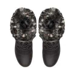 NORTH FACE Women's Shellisata IV Luxe Waterproof Boots - TNF Black/Gardenia White - Regular (B) -Soccer Shoes Shop NF0A7W48 R0G detailinstep