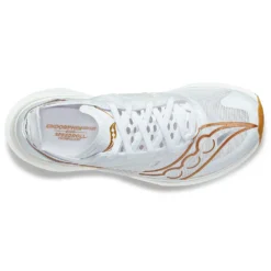 Saucony Women's Endorphin Elite Running Shoe- White/Gold- Regular (B) 8 Saucony Women's Endorphin Elite Running Shoe- White/Gold- Regular (B) -Soccer Shoes Shop S10768 13 3