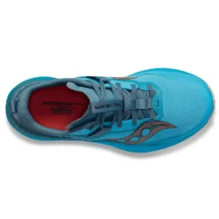 Saucony Women's Endorphin Edge Trail Shoe- Ocean/Loam- Regular (B) -Soccer Shoes Shop S10773 31 3