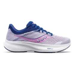 Saucony Women's Ride 16 Running Shoe - Mauve/Indigo - Regular (B)