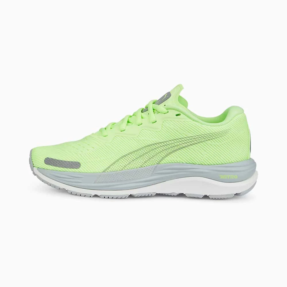 Women's Velocity Nitro 2 Running Shoe- Puma White/Speed Green- Regular (B) 3 Women's Velocity Nitro 2 Running Shoe- Puma White/Speed Green- Regular (B) - Image 3