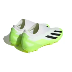 ADIDAS Unisex X Crazyfast .3 Laceless FG Soccer Cleat - Cloud White / Core Black / Lucid Lemon- Regular (D) -Soccer Shoes Shop X CRAZYFAST.3 LL FG White HQ4515 05 standard