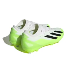 ADIDAS Unisex X Crazyfast .3 FG Cleats- Cloud White / Core Black / Lucid Lemon- Regular (D) -Soccer Shoes Shop X Crazyfast.3 Firm Ground Cleats White HQ4534 05 standard