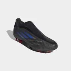 ADIDAS Unisex X Speedflow .3 Laceless FG Soccer Shoe - Black/Sonic Ink/Solar Yellow -Soccer Shoes Shop X Speedflow.3 Laceless Firm Ground Cleats Black FY3273 04 standard