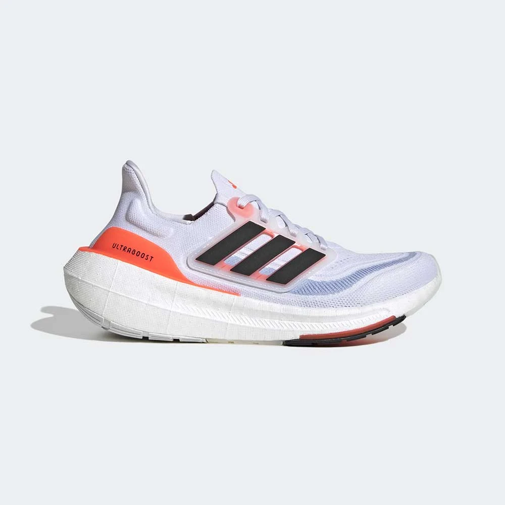 ADIDAS Women's Ultraboost Light Running Shoe- Ftwr White/Core Black/Solar Red- Regular (B) 1 ADIDAS Women's Ultraboost Light Running Shoe- Ftwr White/Core Black/Solar Red- Regular (B)