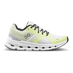 On Running Women's Cloudrunner Running Shoe- White/Seedling- Regular (B)